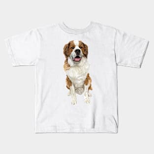 George the Saint Berner (Saint Bernard/Bernese Mountain Dog Cross) Kids T-Shirt